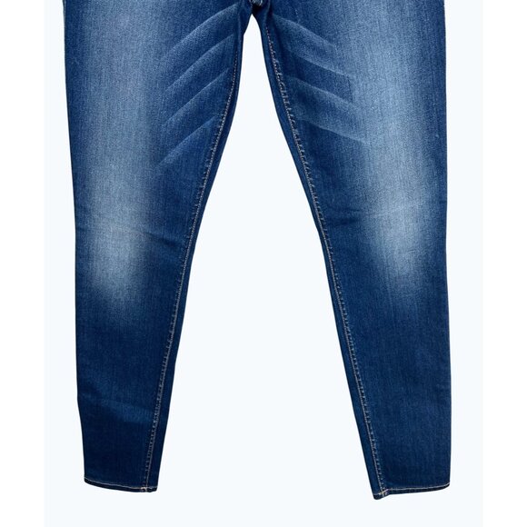7 For All Mankind Womens Ankle Skinny Jeans Blue Denim Size 26 - Picture 9 of 15